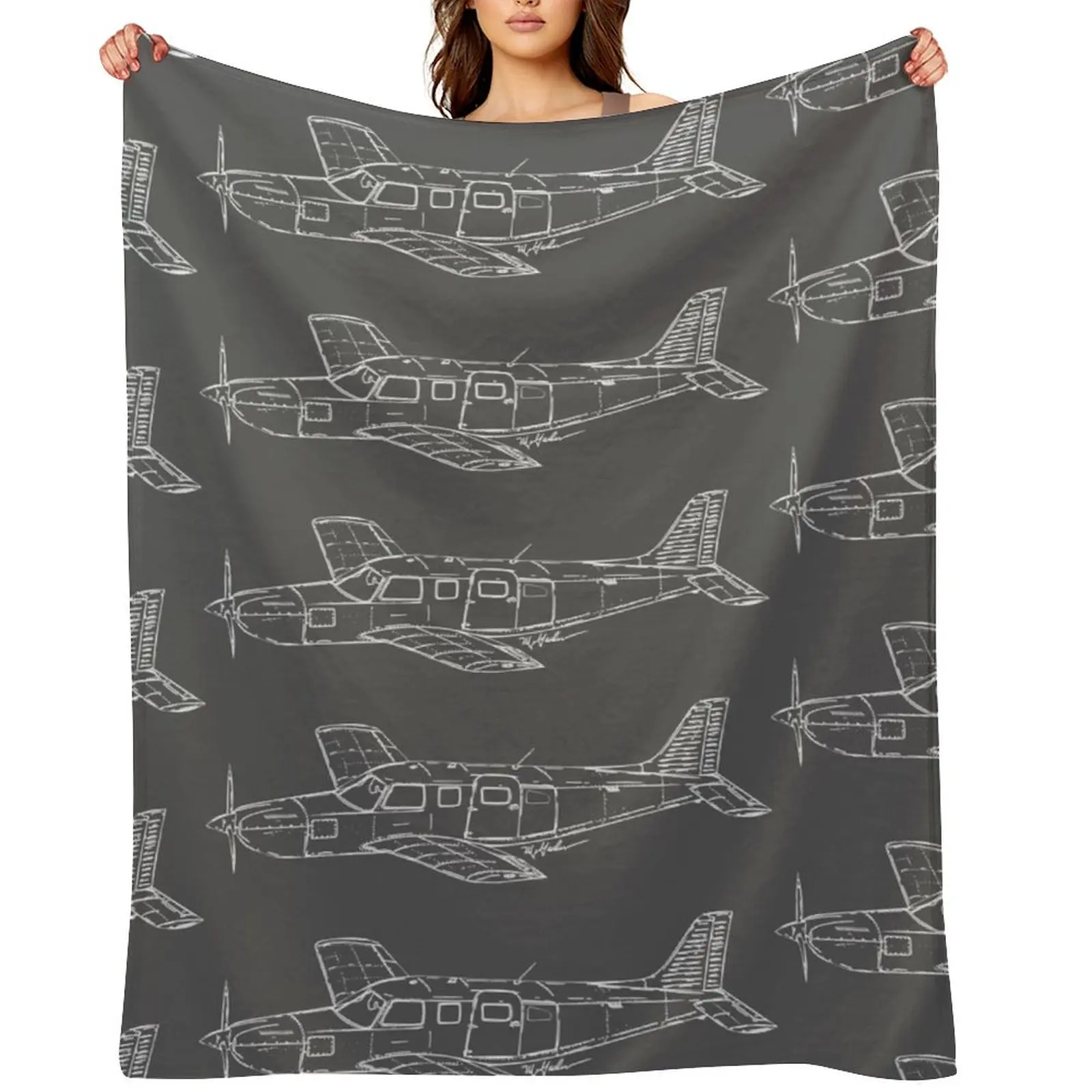 Piper Lance Saratoga Cherokee Throw Blanket funny gift Luxury Furry For Decorative Sofa Blankets