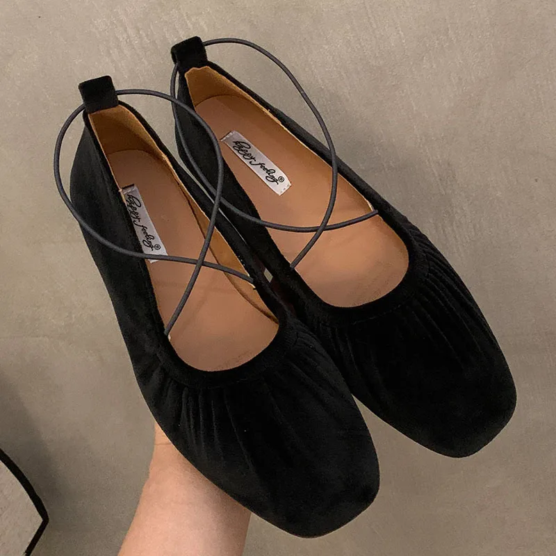 2024 Red Green Women Flats Brand New Low Heel Ballet Round Toe Shallow Shoe Slip On Loafer Round Toe Ballet Flat Shoes zapatos