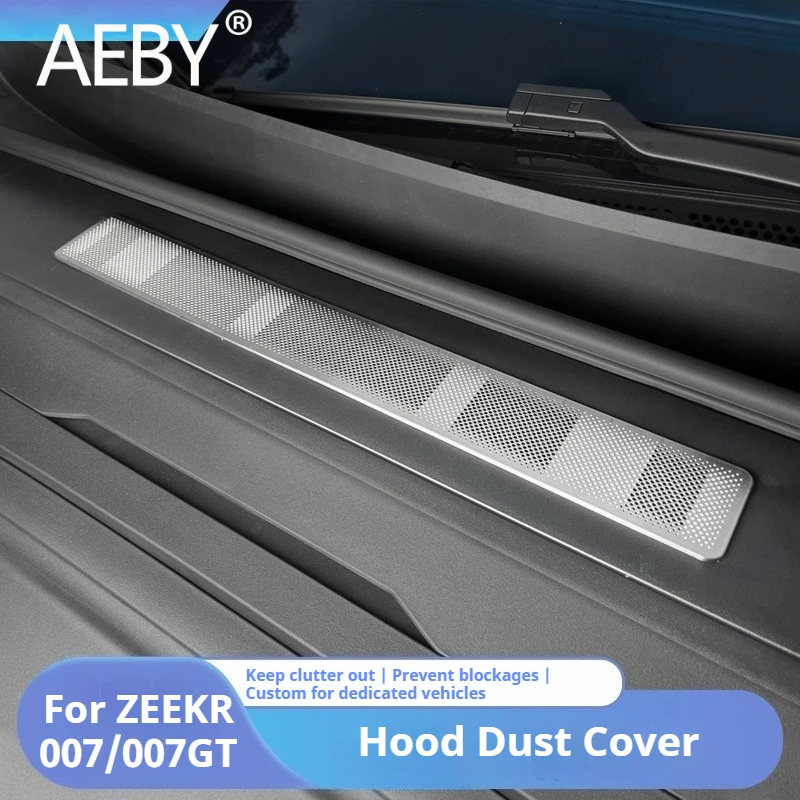 AEBY For ZEEKR 007/007GT 2024 2025 Protective Cover Front Hood Vent Grille Cover Anti Dust Debris Car Exterior Accessories