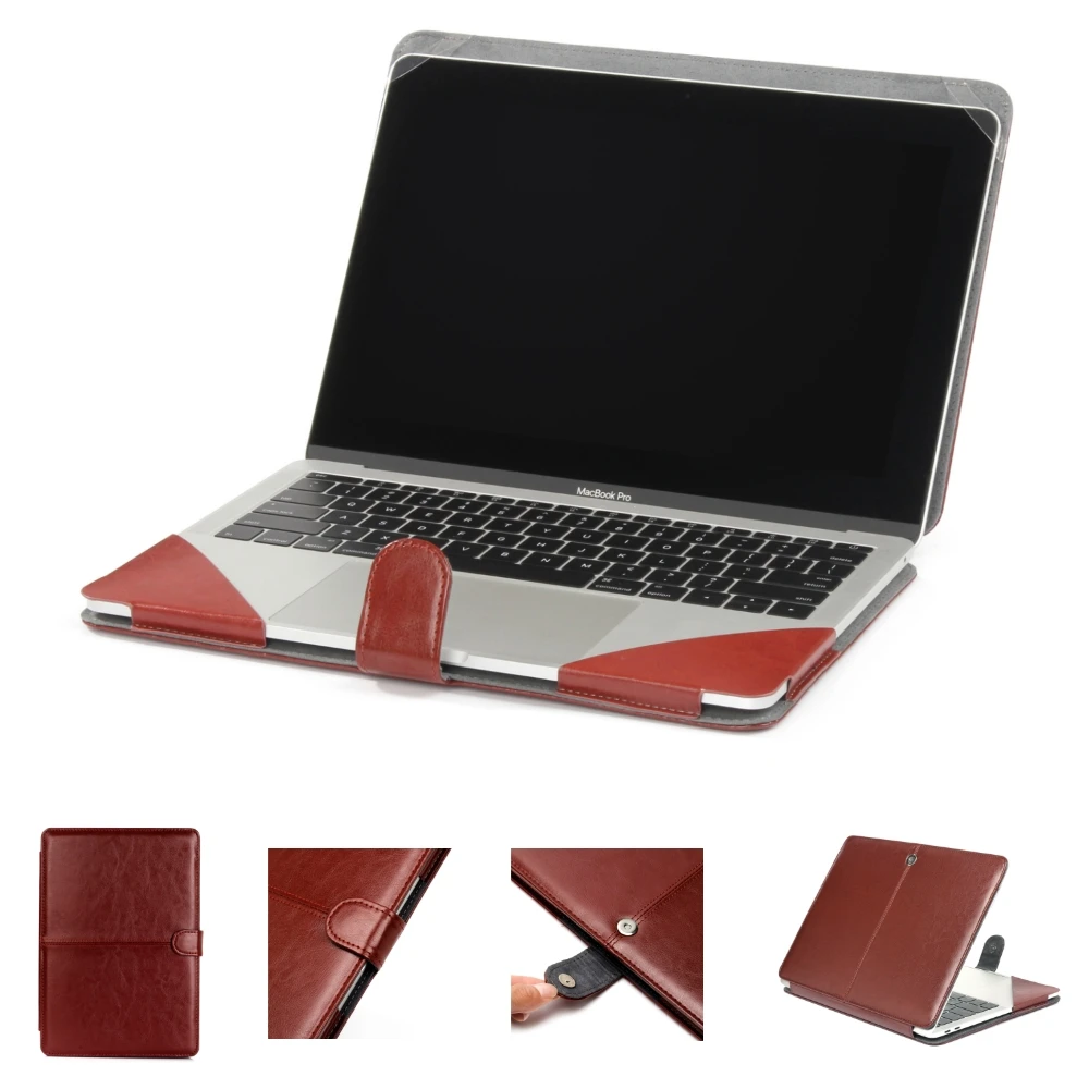 Laptop Sleeve Case for MacBook Neo 13 Pro 14 M5 M4 M3 M2 M1 Air 13.6 13.3 Inch PU Leather Cover Bag for New Mac 13 - 14.2 Inches