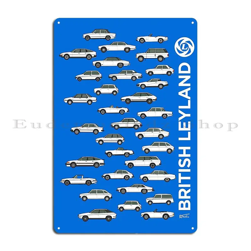British Leyland Cars Collection Metal Sign Plates Customized Design Pub Bar Cave Painting Tin Sign Poster