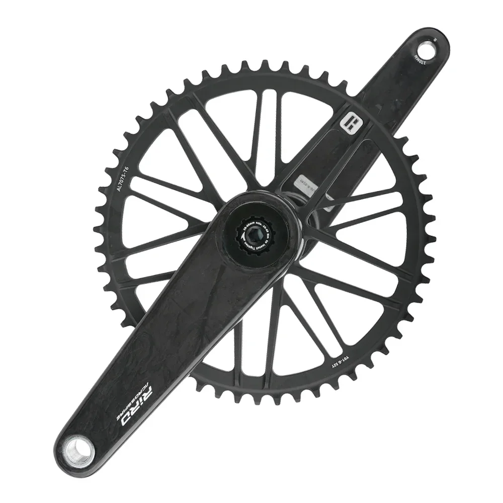 RIRO 165mm 170mm 172.5 carbon crankset for road bike carbon Fiber