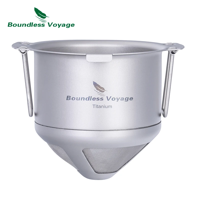 Tytanowy filtr do kawy Boundless Voyage wielokrotnego użytku do ekspresu do kawy przelewowej i kroplowej Ti6002P