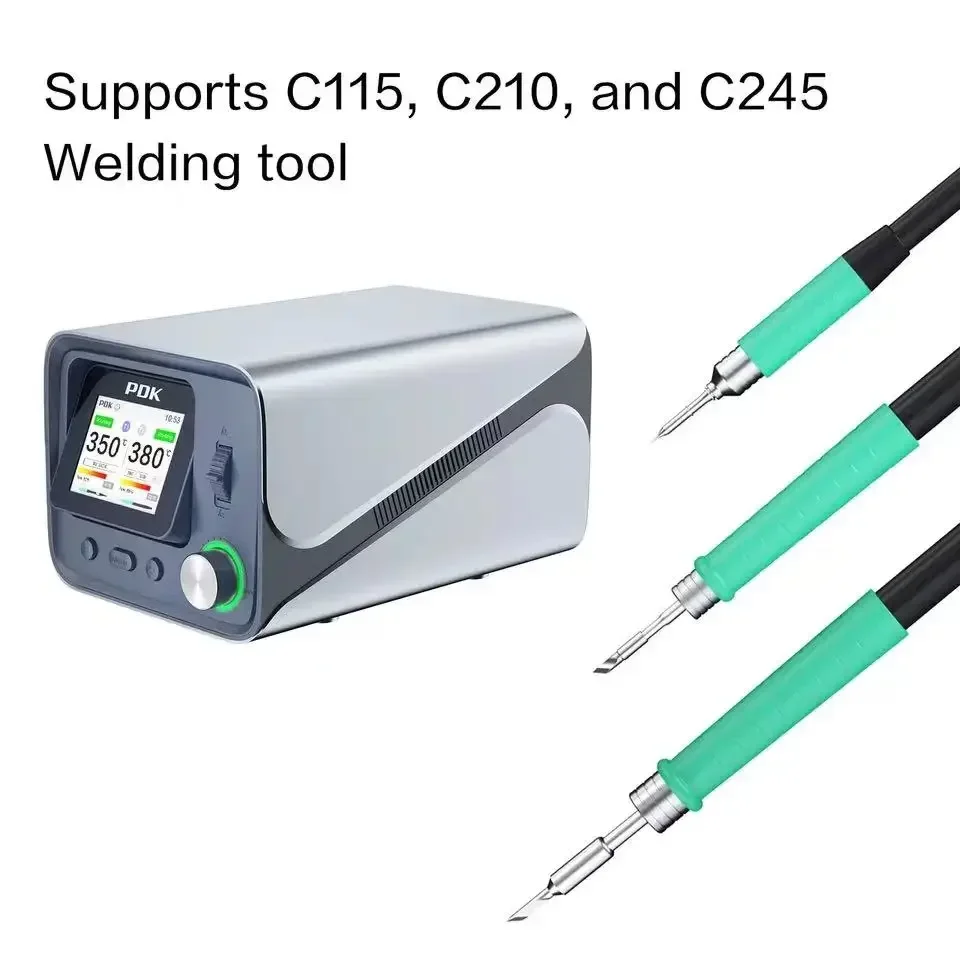 i2C PDK1200 300W Dual Soldering Station Suit Soldering Iron Tip 210/245/115 Handle Control Temperature Welding Rework Station