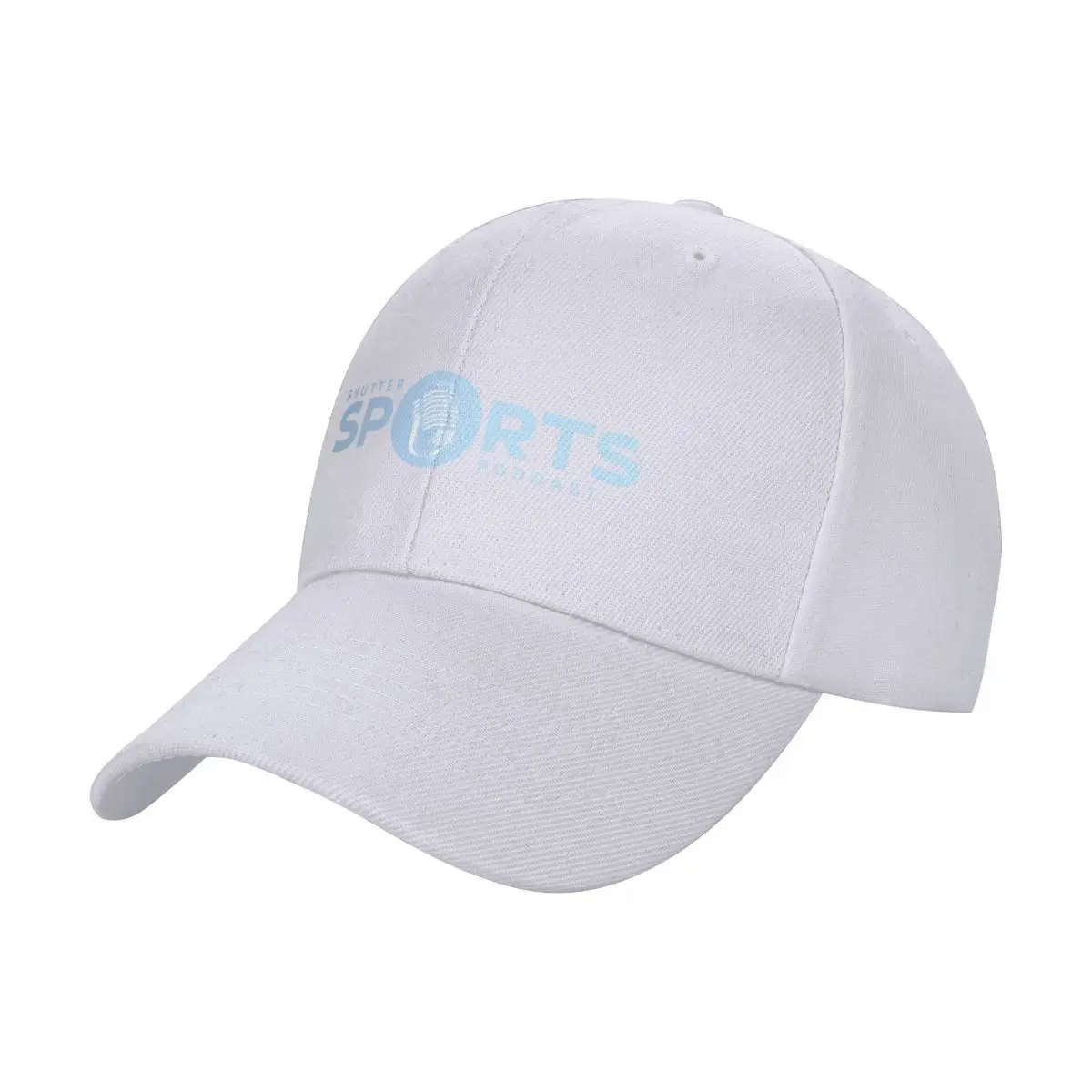 Shutter Sports Podcast Banner Logo (Blue and White) Baseball Cap New Hat derby hat Women Beach Fashion Men's