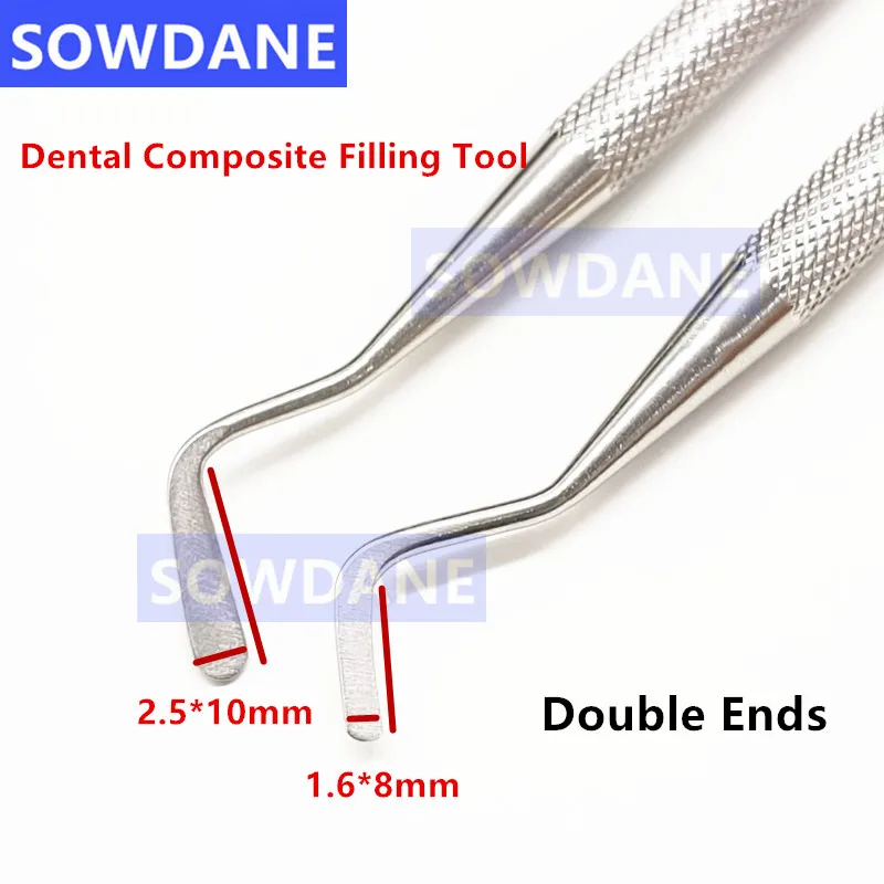 Dental Composite Filling Tool Resin Burnisher Spatula Plastic Filler Double Ends Teeth Whitening Oral Care