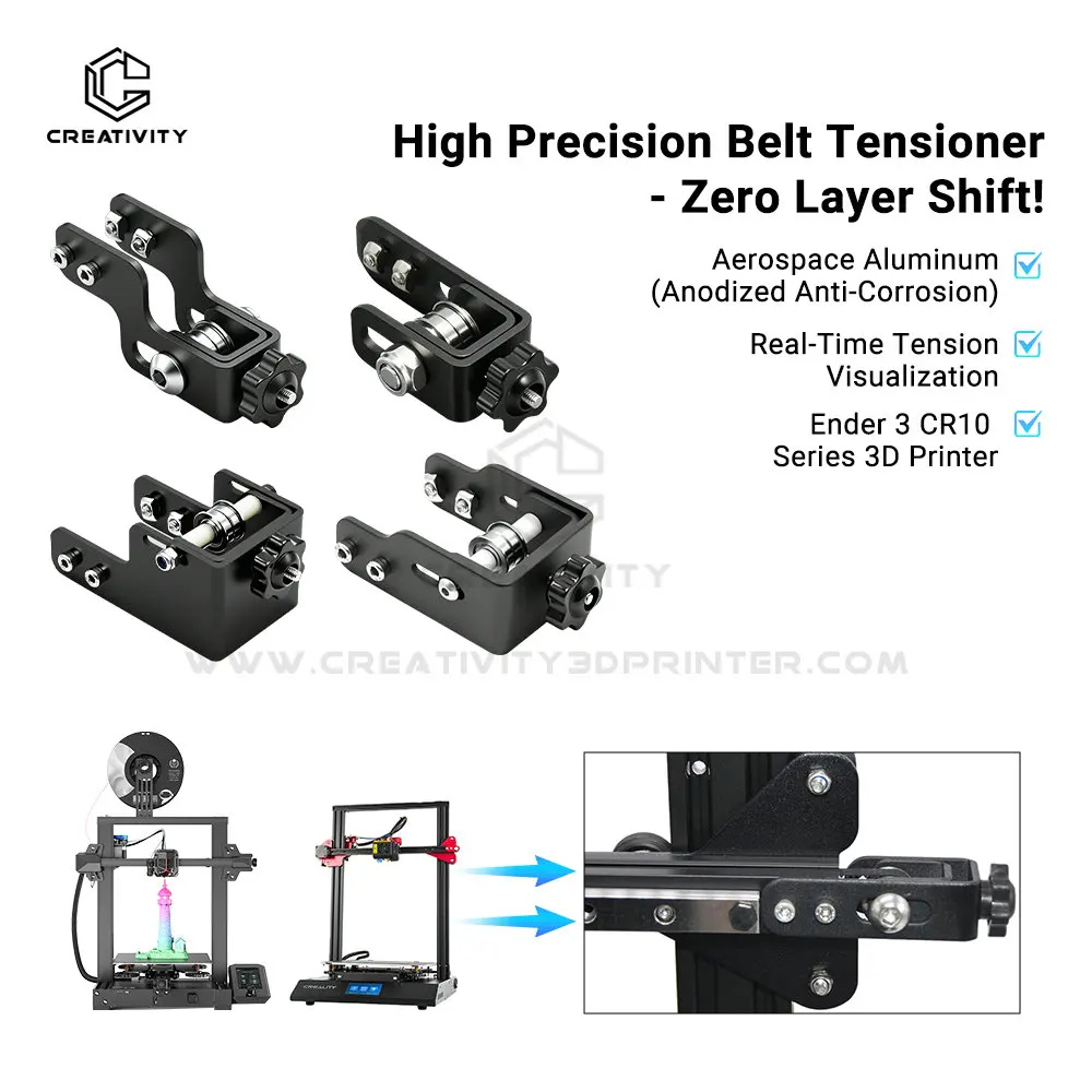 Tensor de correia 2020 perfil 4040 perfil impressora 3d eixo x eixo y para cr10 ender3 impressora 3d ender3 v2/pro peças de impressora 3d