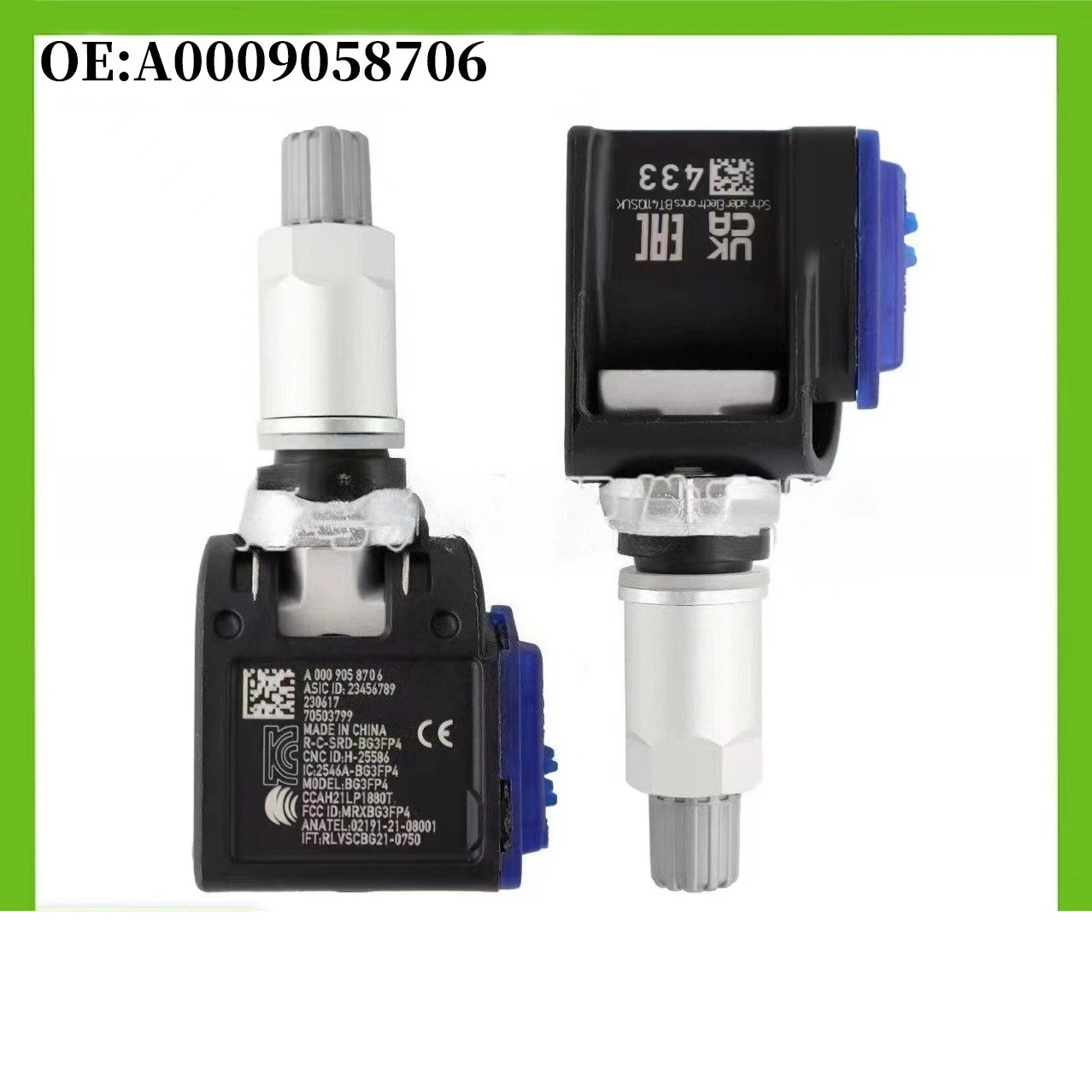 

A0009058706 1/4pcs TPMS Tire Pressure Monitor Sensor for Mercedes-Benz E-Class GLE S-Class W206 C236 EQE V295 X294 EQS V297 GLC