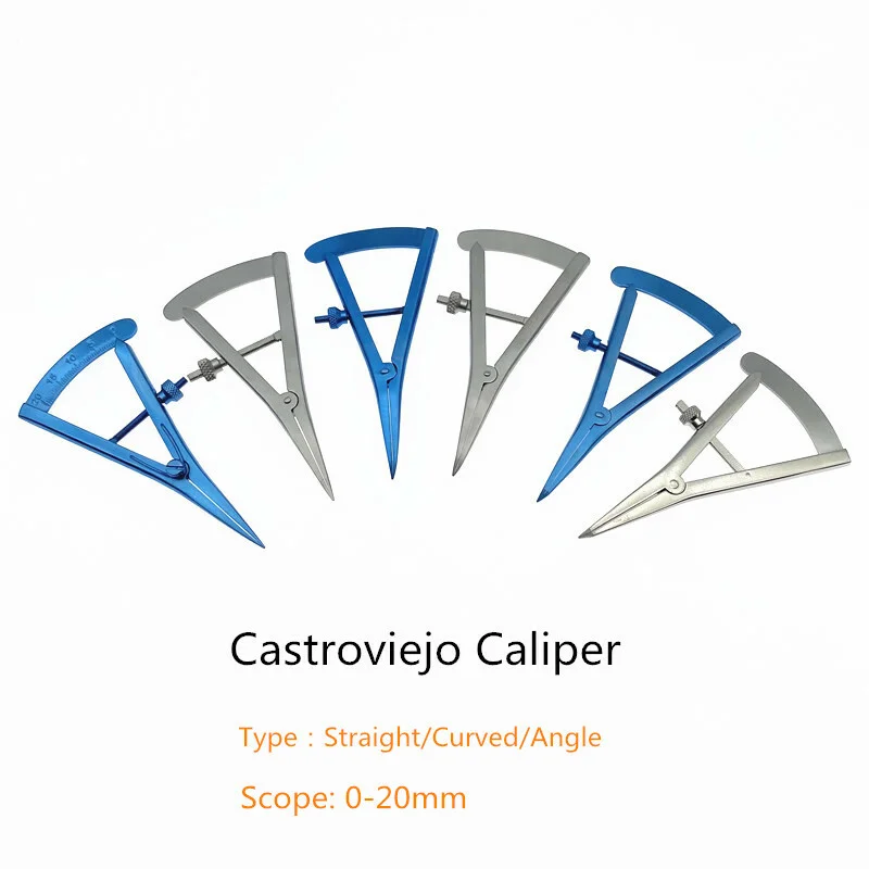 20mm Screw adjustment Castroviejo Caliper Ophthalmic Eye Instrument Surgical Caliper Veterinary surgical instruments
