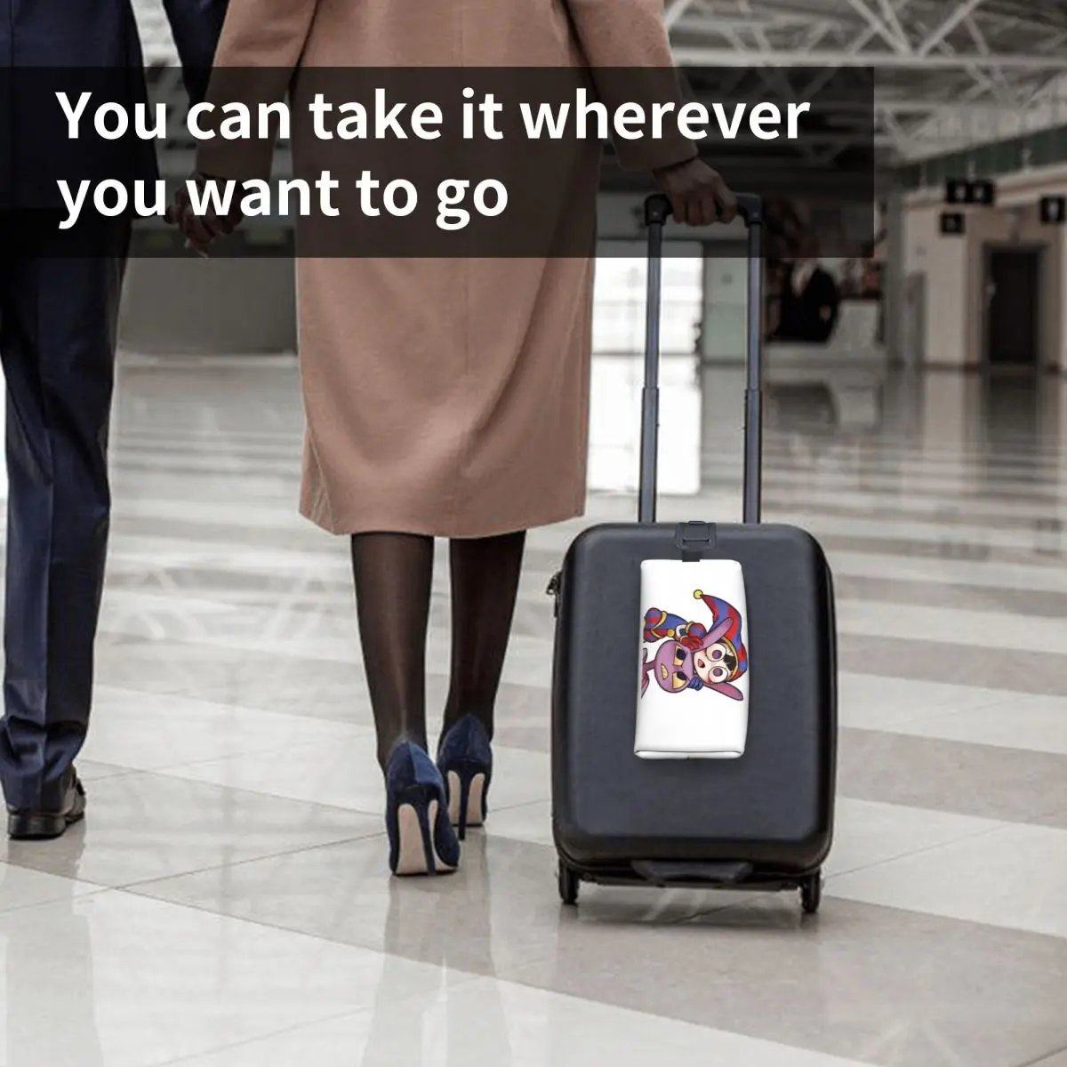 Pomni Tadc Jax The Amazing Circus Bolsa de maquillaje Organizador de cosméticos Almacenamiento Dopp Kit Neceser Bolsa de cosméticos Estuche para lápices