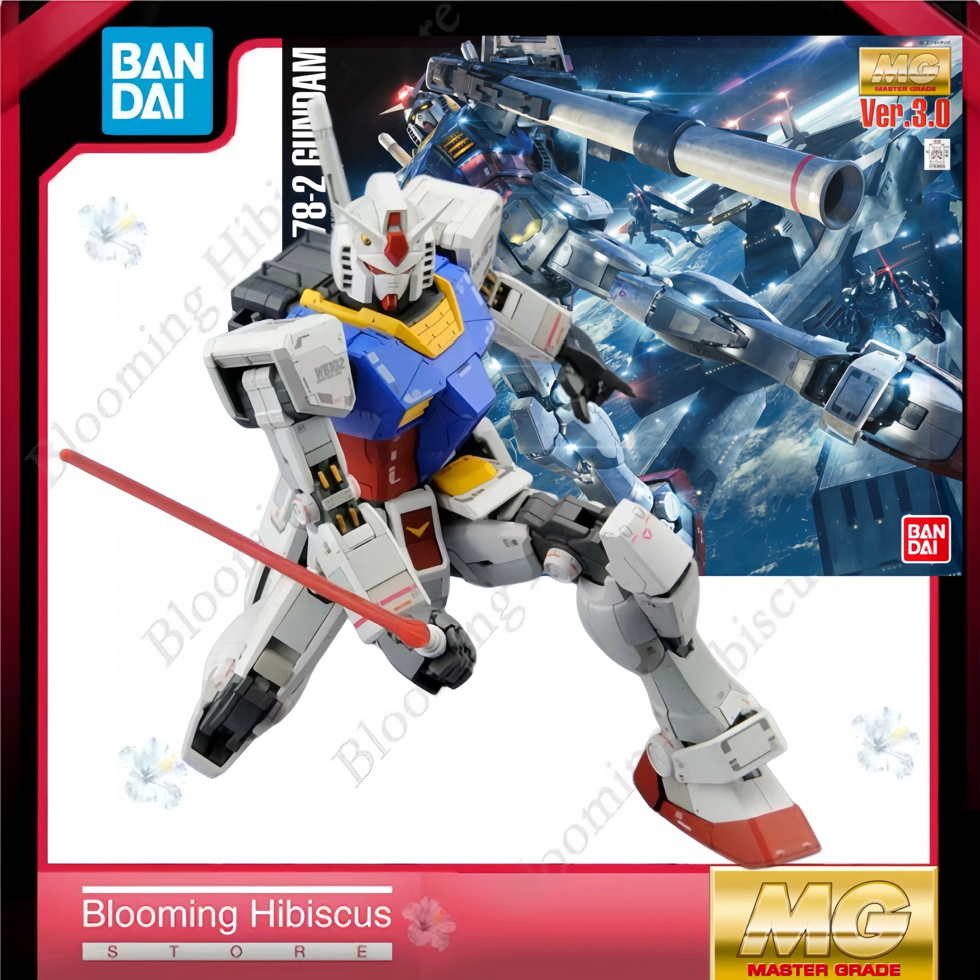 

Коллекционная модель-конструктор Bandai MG RX-78-2 Gundam White Devil Ver.3.0, масштаб 1/100, сборная модель мобильного костюма, фигурка, игрушка, подарок