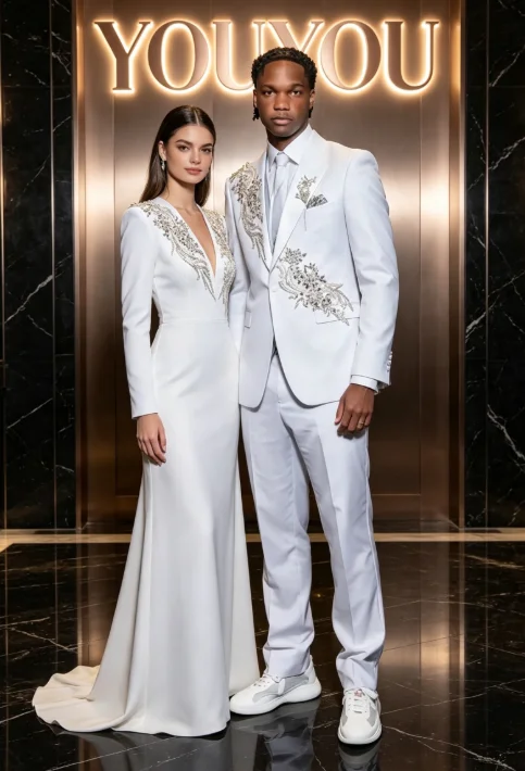 Fashion Gray One Button Beading Prom Men Suits Customized Slim Fit Shawl Lapel Groom Wedding Tuxedos 2 Pieces Sets Ropa Hombre