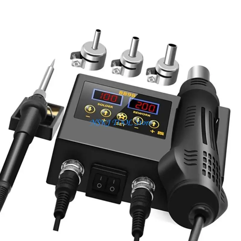 

L8RC Soldering Station 2 in 1 Hot Air Guns Solder Station with Digital Display