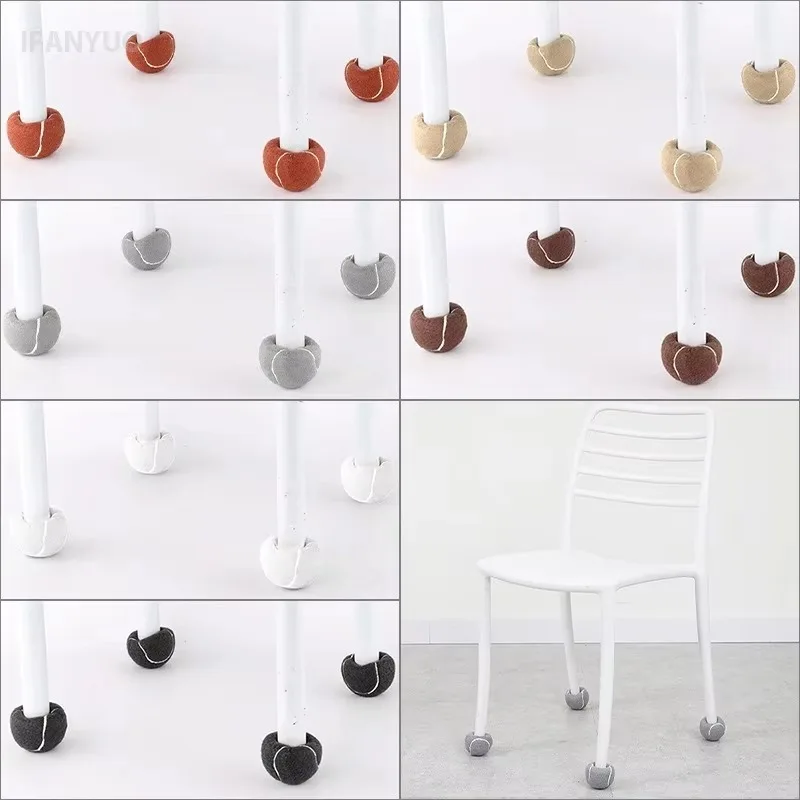4/16Pcs Tennis Style Furniture Leg Caps Cross Opening Chair Table Feet Covers Silent Anti Noise Floor Protection Non Slip Tools