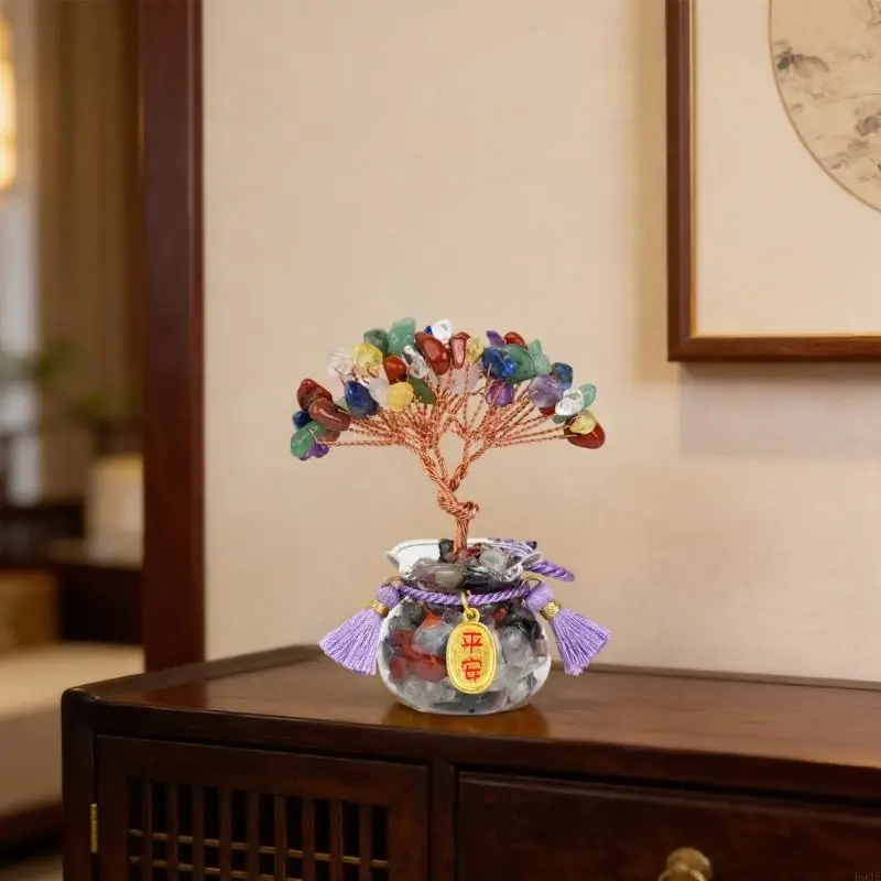 Kristallbaum mit Bonsai-Quarzen, Kristall-Geldbaum, Bonsais, Feng-Shui-Dekor, Einweihungsparty, Geschenk, Heimdekoration, B03E