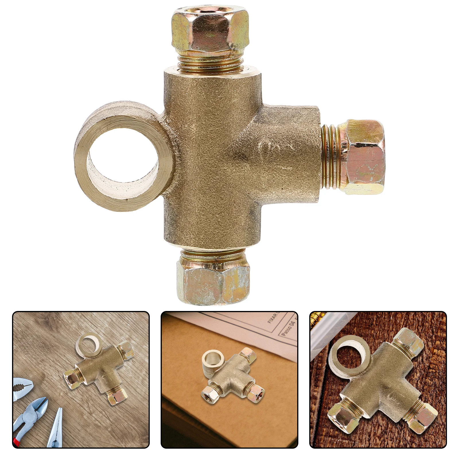 

Precision Engineered Brass M10 Threaded Fitting for Fuel and Brake Lines Easy Installation Multifunctional Fuel Line Fitting