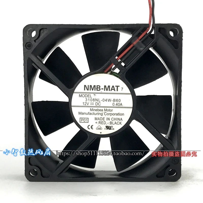ORIGINAL 3108NL-04W-B60 12V 0.40A 8020 80*80*20mm NEW COOLING FAN RADIATOR