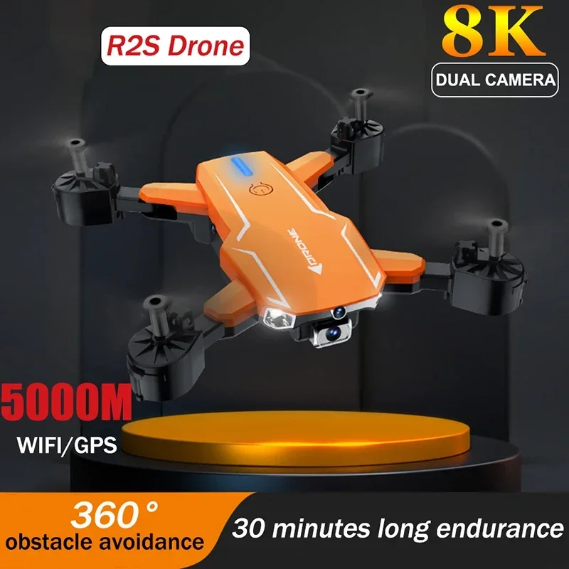 

R2S Drone 8K Camera Professional Aerial Photography Aircraft Mini RC Plane Obstacle Avoidance Drone for Adults and Children