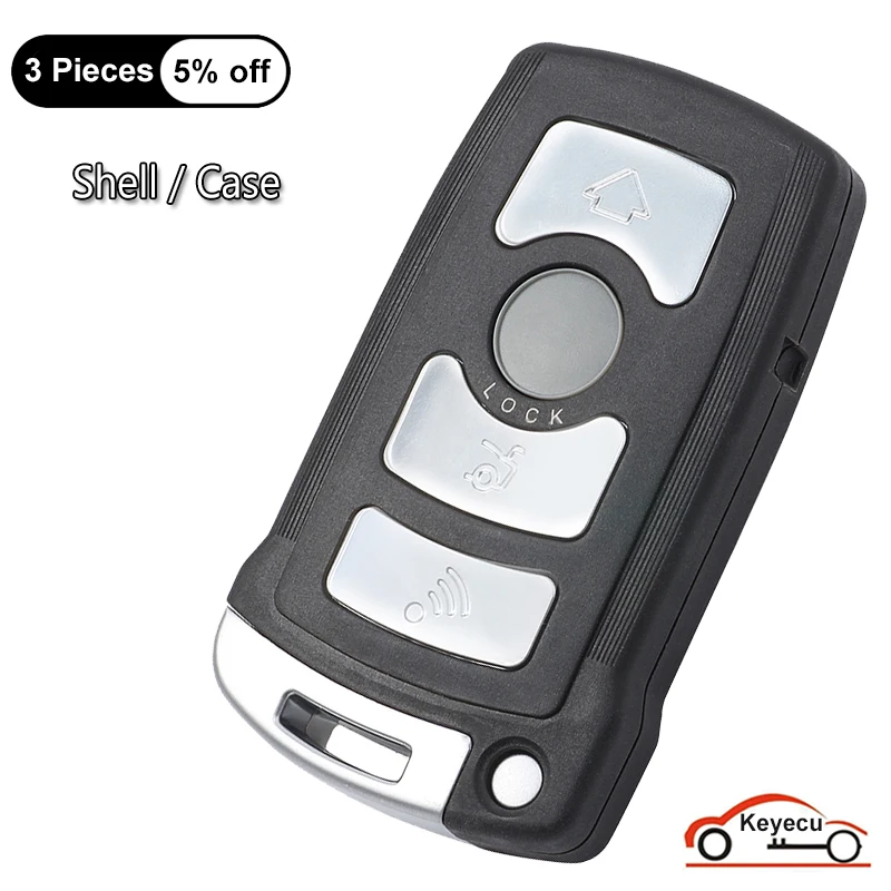 

KEYECU Case for BMW CAS1 7 Series E65 E66 E67 E68 745i 745Li 750i 750Li 760i Auto Smart Remote Key Shell Cover Fob Replacement