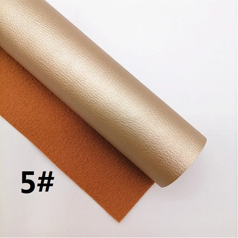 Pearlized Synthetic Leather Fabric Sheets Sheep Grain Immitation Faux Leather For Bags Shoes Bows DIY Craft Sheets W008