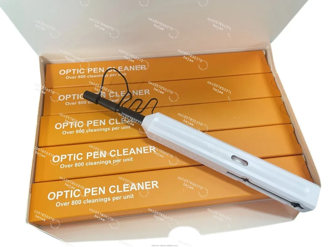 For 2.0mm Pen Type Fiber Optic Cleaner, One-Click Cleaning Tool for SMPTE Fiber Optic Connector and Adapter
