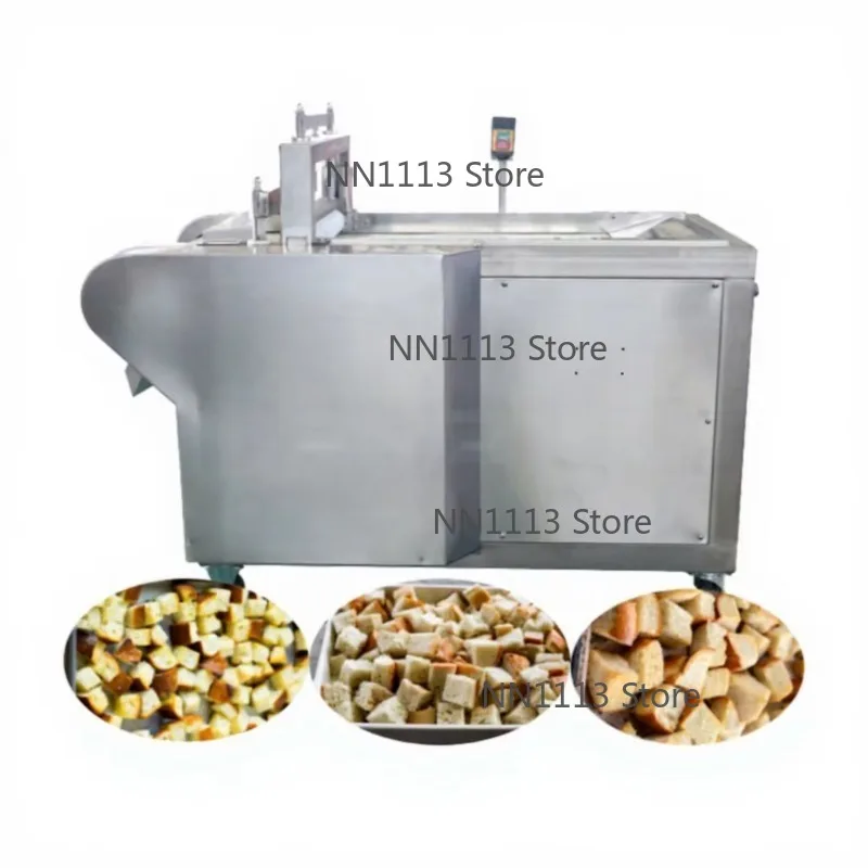 5 to 30 MM Dried Baked Cinnamon French Toast Bread Cube Cutting Machine for Stuffing