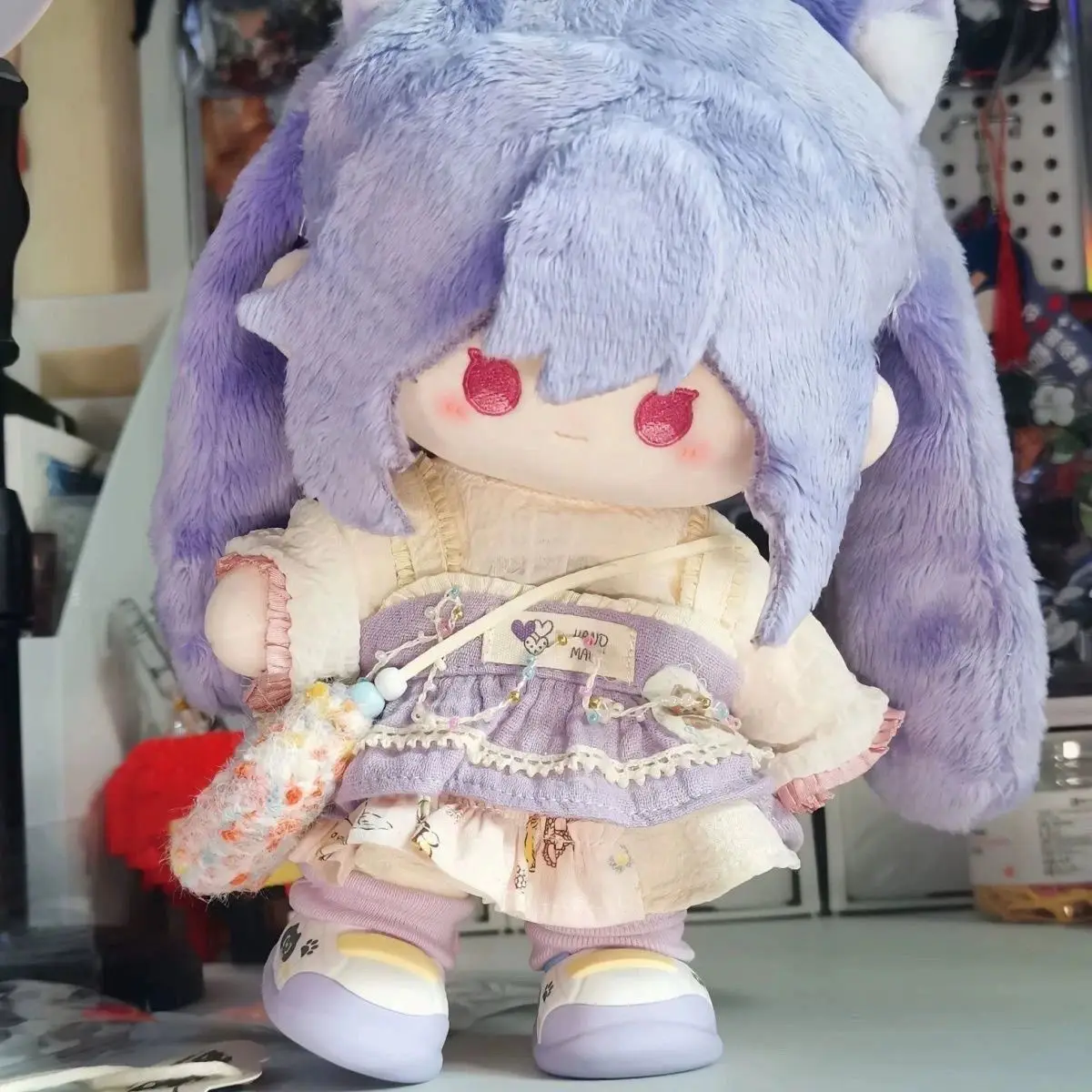 애니메이션 인형 원신 임팩트 케칭 게임 팬 20cm 면 인형 귀여운 드레스업 플러시 장난감 성인 및 어린이용 수집 선물