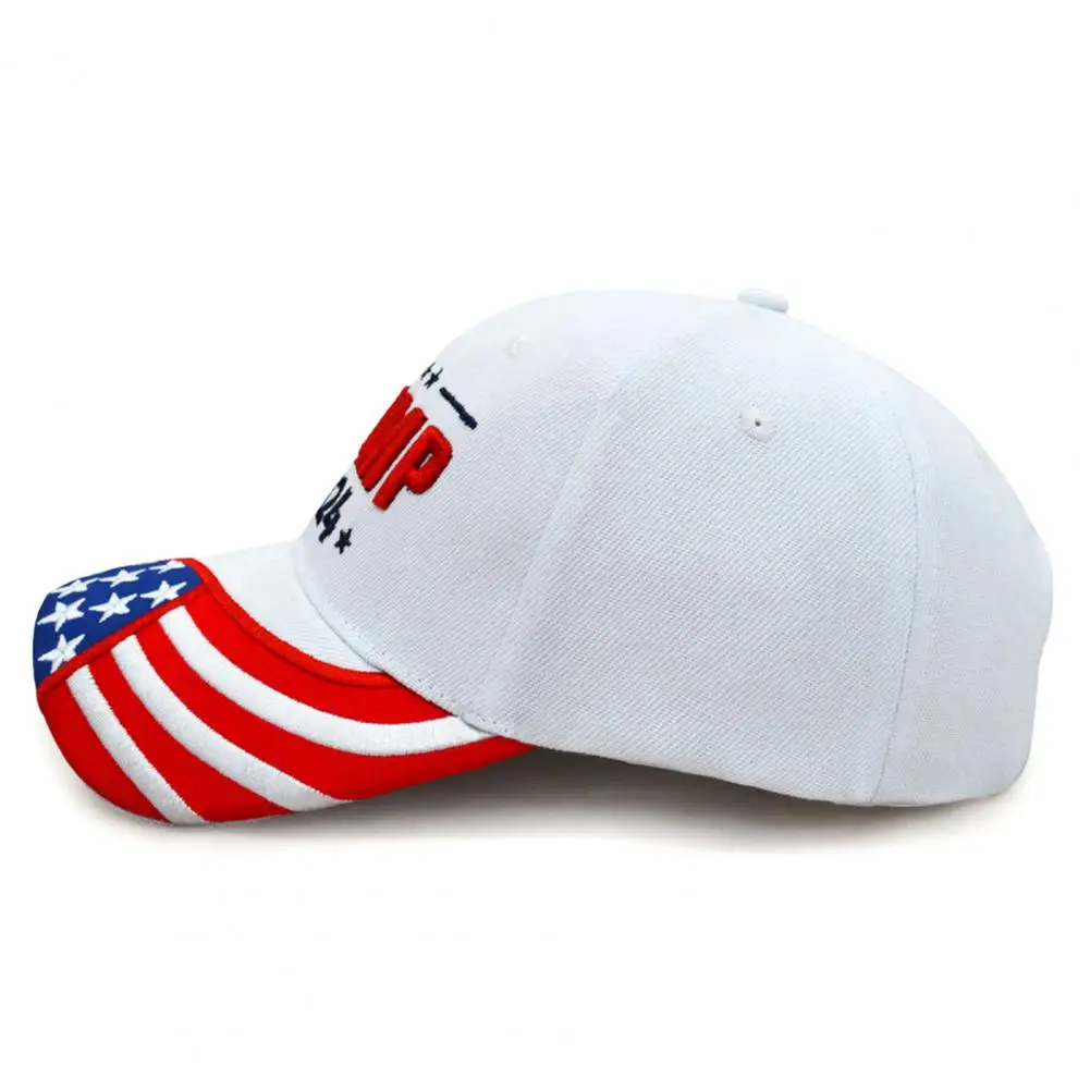 Patriotic Headwear for Trump Fans 2024 President Election Campaign Trump Baseball Hat with Letter for American for Election