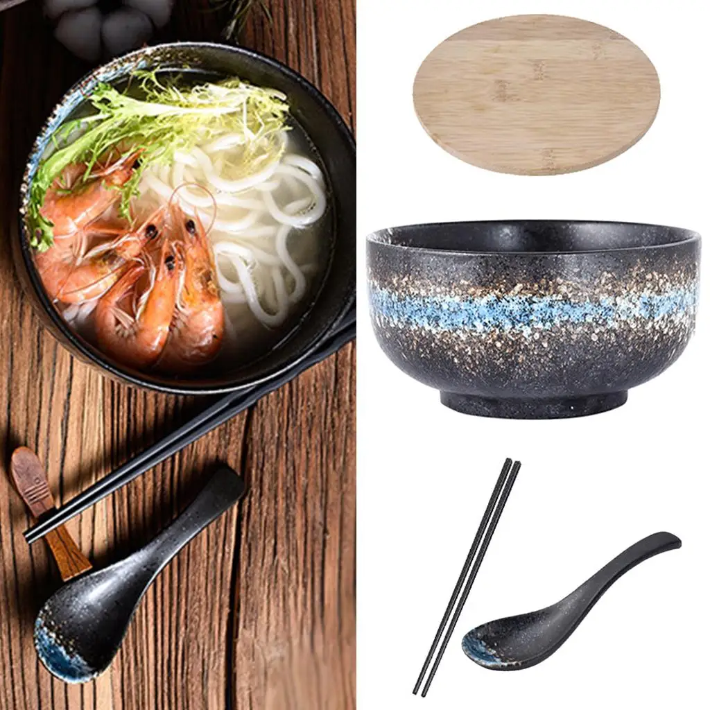 Ceramic Ramen Bowl Large 1500ml Porcelain Bowl Rice Bowl Accessory Gifts