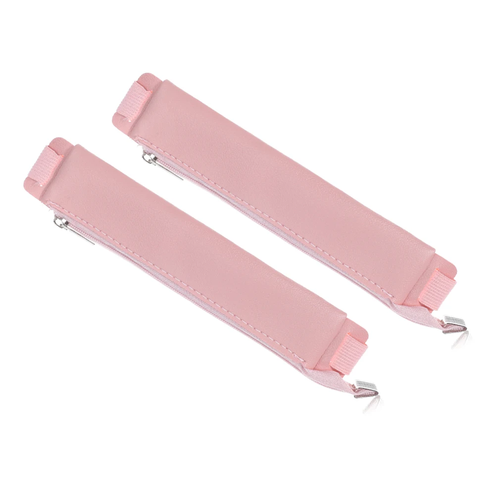 

2 Pcs Pencil Case Stationery Journal Bag Binder Pouch Elastic Holder Accessories Notebook