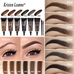 6 Color Eyebrow Dye Cream Shaping Lasting Liquid Eyebrow Cream Waterproof and Fadeless Beautify Eyebrow Tint New Products Makeup