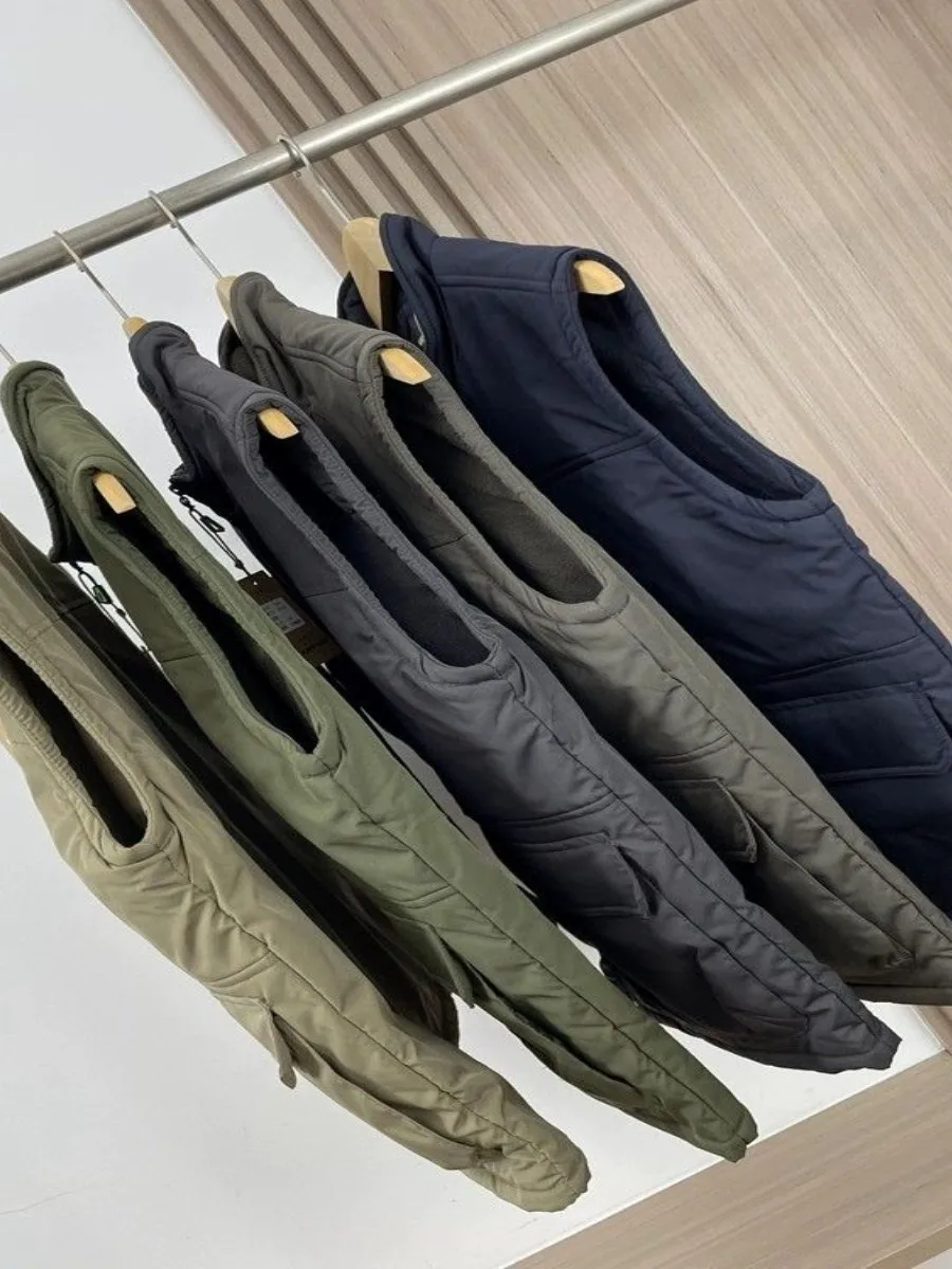 

Теплый утепленный жилет с воротником-стойкой для мужчин, легкая термоизоляционная одежда для активного отдыха осенью и зимой, пуховик-жилет, верхняя одежда