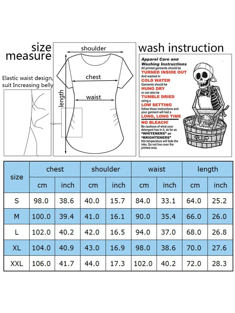 Pregnant Women Maternity Clothes Baby Print Pregnant Funny T-shirt Summer Maternity Tops Pregnancy Announcement New Baby Tee