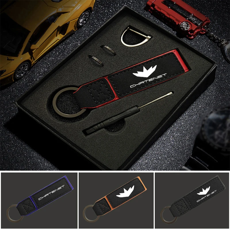 Car Keychain Suede Keychain Sport Car Key Ring For CHATENET CH26 GT CH26 CH28 CH30 CH32 CH39 CH40 CH44 CH46 GT Media Accessories