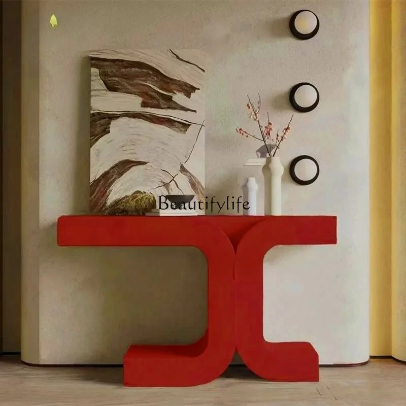 

02 Entry entrance platform Nordic minimalist decoration retro style entrance platform