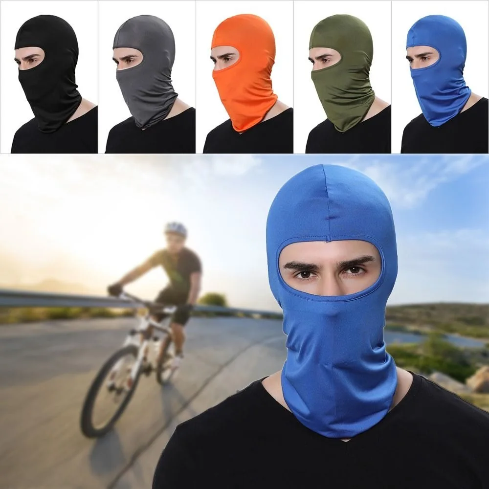 New Solid Color Balaclava Anti-Ultraviolet Breathable Full Face Cycling Cap Sports Elastic Full Face Mask Outdoor Sports Tool