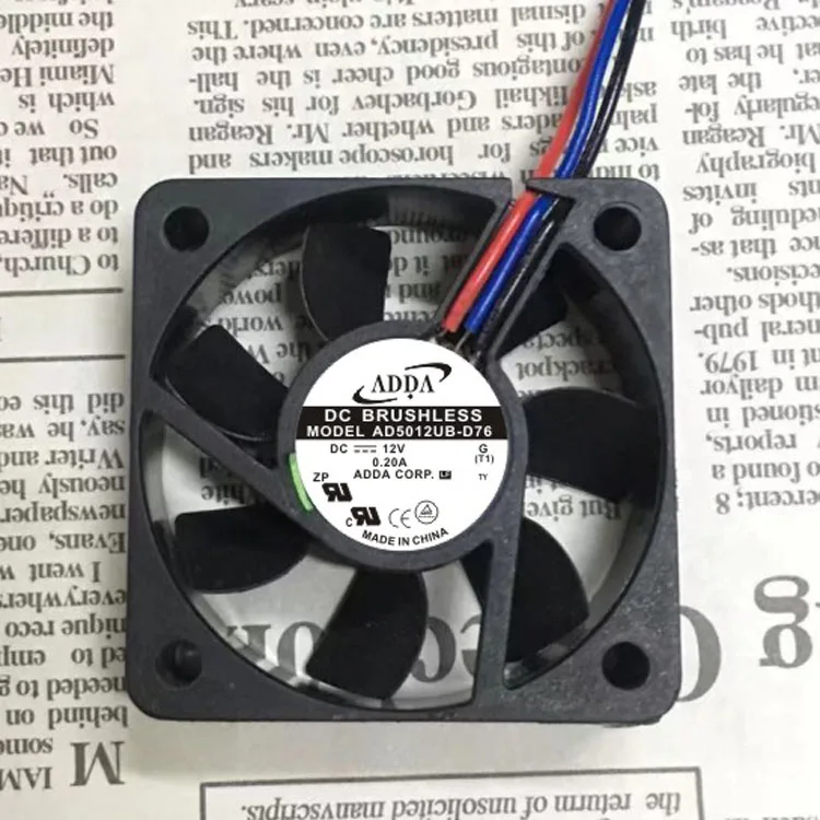 BRAND NEW ORIGINAL AD5012UB-D76 DC 12V 0.20A 5015 5CM 50*50*15MM SPEED DETECTION COOLING FAN