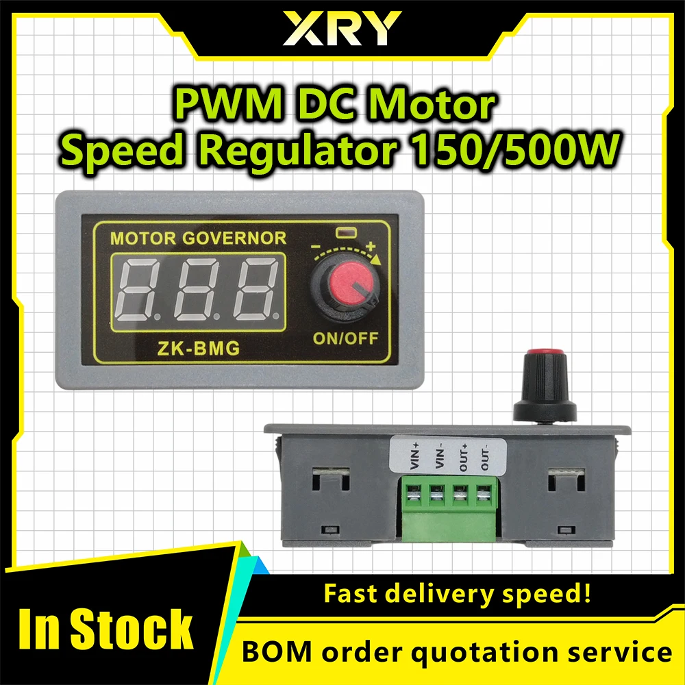 Controlador de Motor PWM de velocidad ajustable, codificador de pantalla Digital,frecuencia máxima de 15A, ZK-MG, DC 5-30V,5A