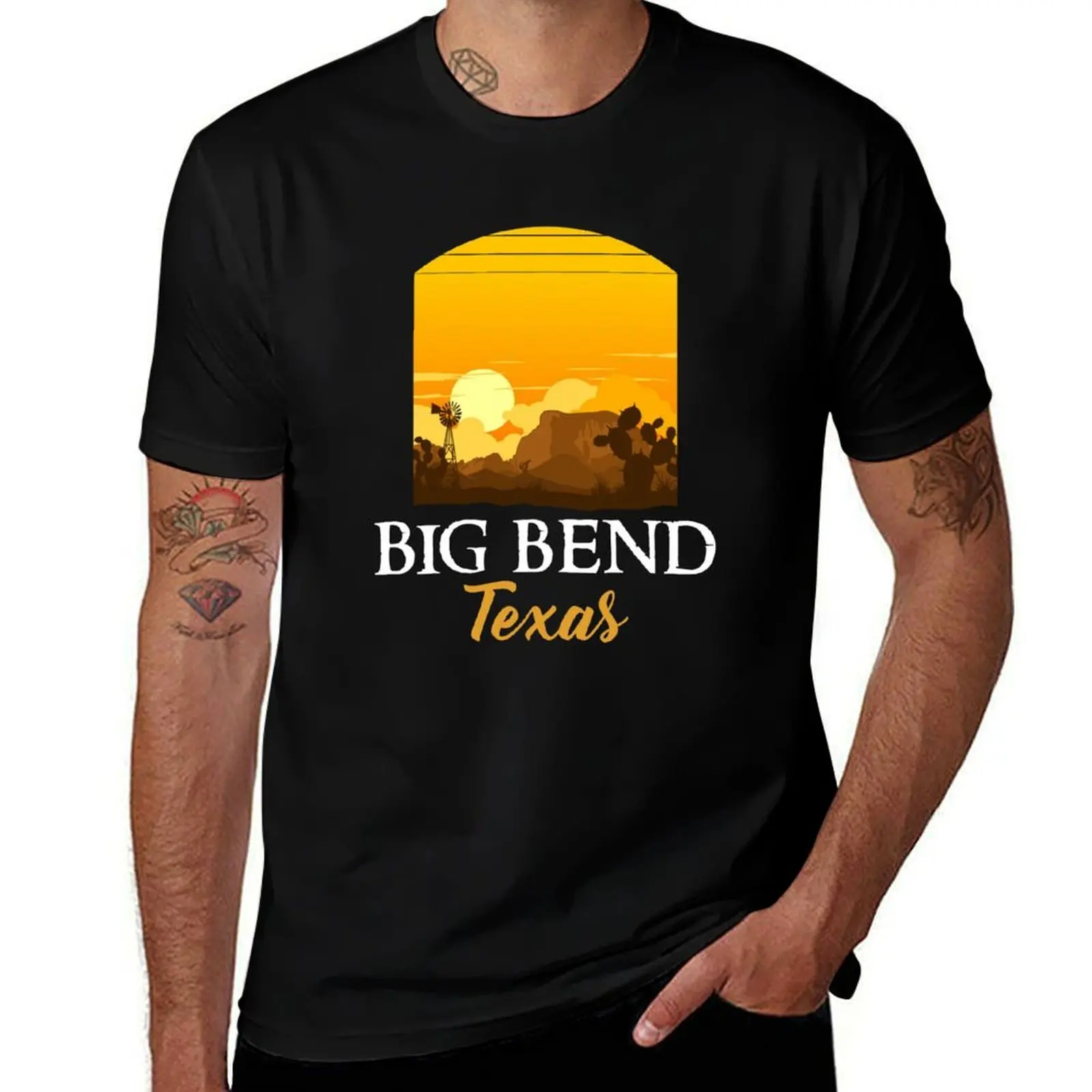 Big Bend National Park in Texas USA T-Shirt Daily Casual Short Sleeve Tee Shirt T-Shirt