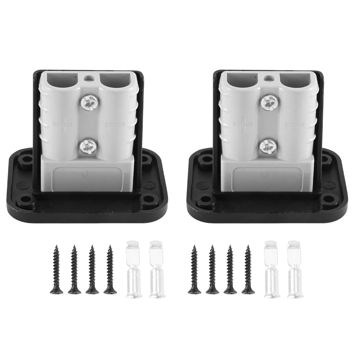 New Flush Mount for Anderson Plug 50A Connector Kit Mounting Bracket Panel Cover Accessories for Caravan Camper Boat Truck