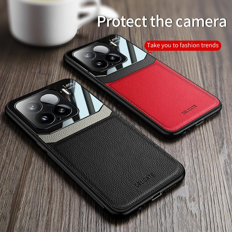 Case for Xiaomi 15 Pro 5G Xiomi 15Pro Leather Plexiglass Silicone Protection Hard Shockproof Phone Cover Xiaomi15Pro Shell Coque