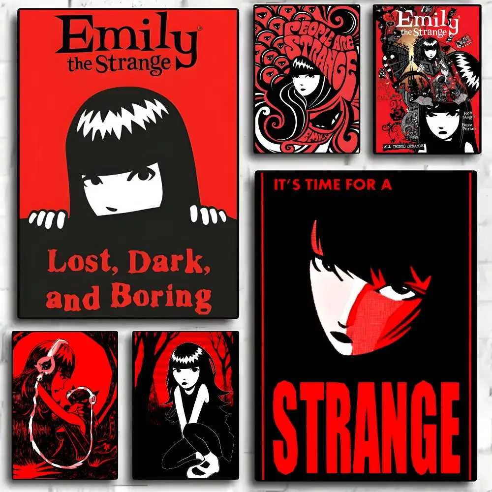 Emily The Strange Poster Wall Art Wall Stickers Home Living Room Bedroom Bar Office Decor Prints Personalized Gift