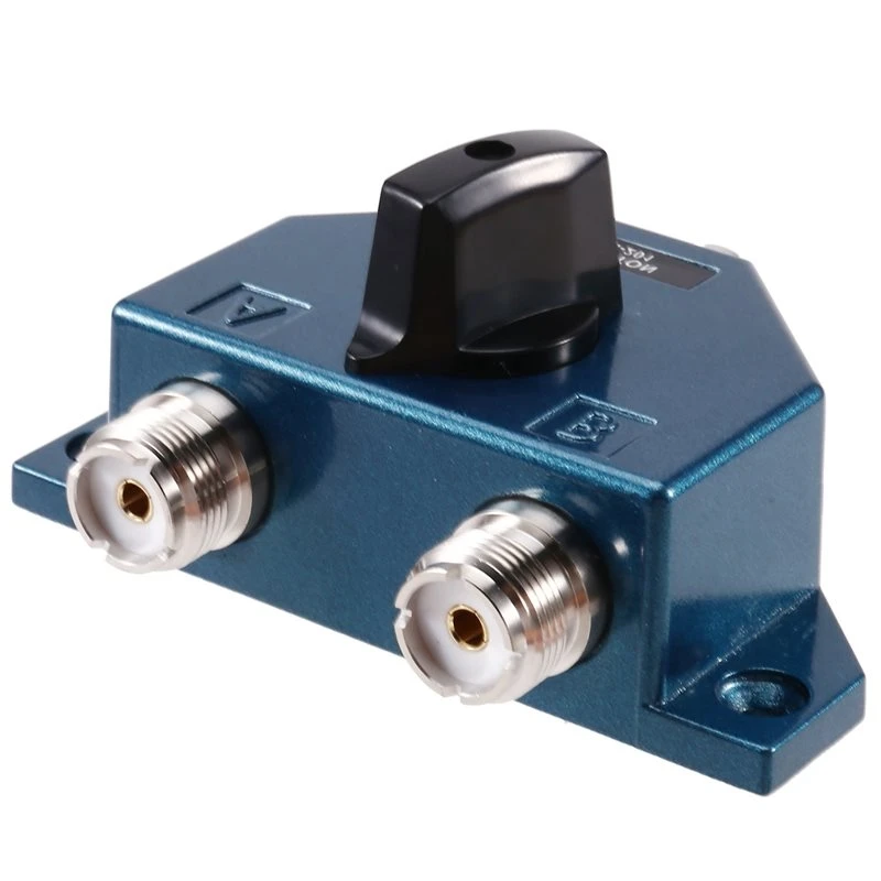 WCS-CA201 Aerial Coax Switch Manual Ham Radio Antenna Coaxial Switcher UHF Female Connector Adapter Converter 1.8-600Mhz Mhz