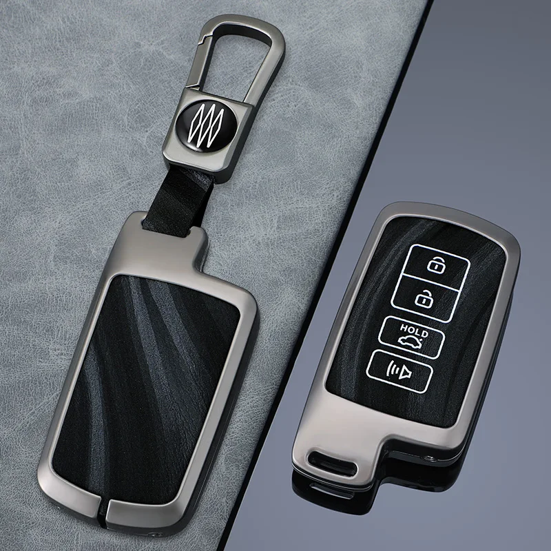 

Zinc Alloy Car Key Case Cover For Toyota Camry Corolla RAV4 Highlander Avalon 2015 2016 2017 2018 Protector Shell Auto Accessory