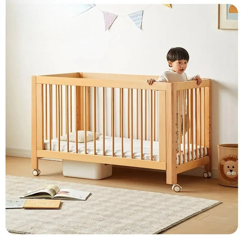 

Bed Multifunctional Movable Male and Female Bed Height Splicing Queen Bed with Guardrail