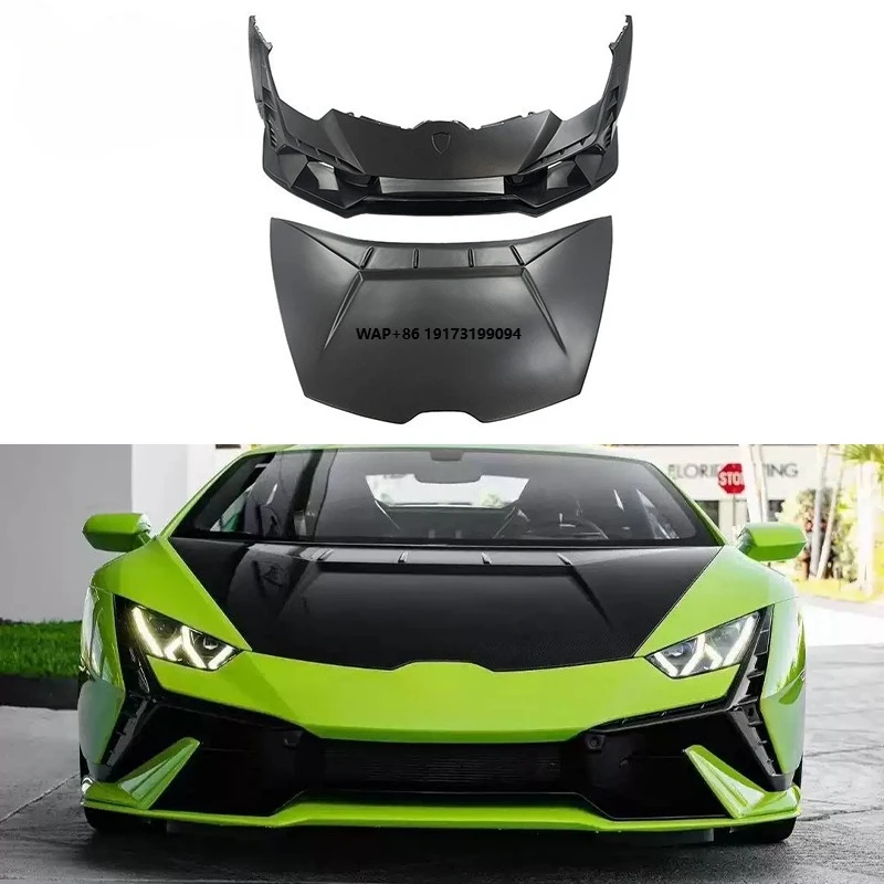 Body Kit for  Huracan LP580 LP610 EVO Replacement Front Bumper Hood Car Accessories