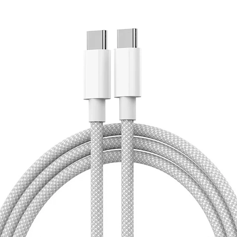 USB-C naar Type C Kleur Kabel Voor Apple iPhone 15 PD 60 W Snel Opladen Voor Huawei Xiaomi Samsung Type C Weven Kabel Accessoires