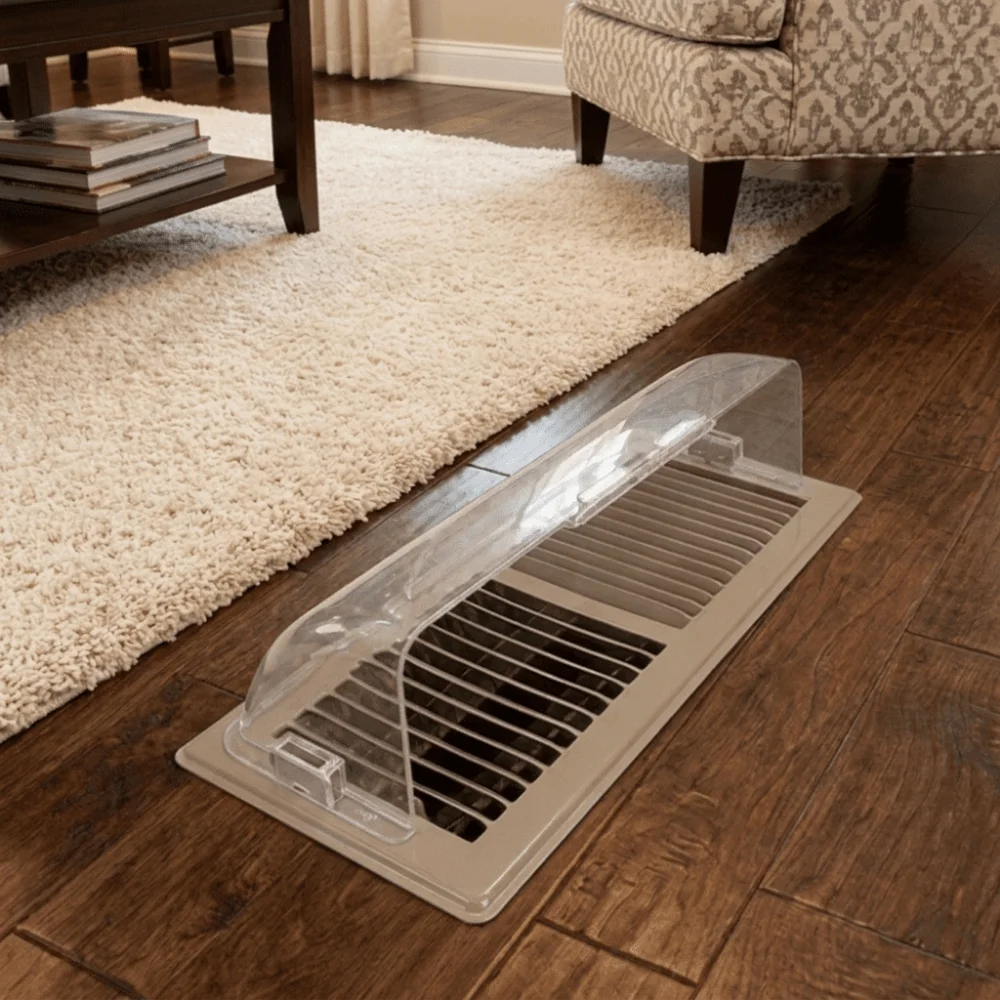Retractable Magnetic Air Conditioner Vent Deflector Adjustable Plastic AC Vent Deflector Transparent Anti-Direct Blowing