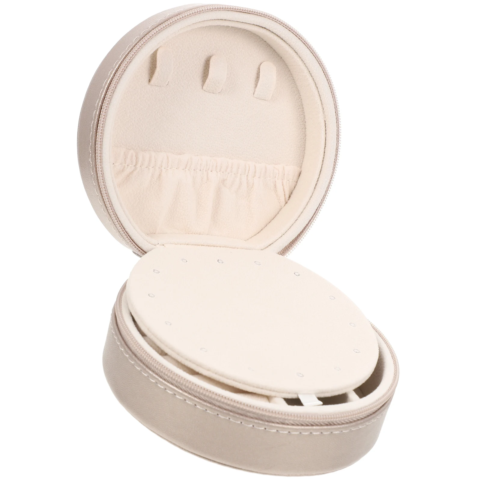 Portable Jewelry Box Organizer Travel Compact Storage Case For Earrings Necklaces Rings Trinkets With Mirror Durable Gift Small