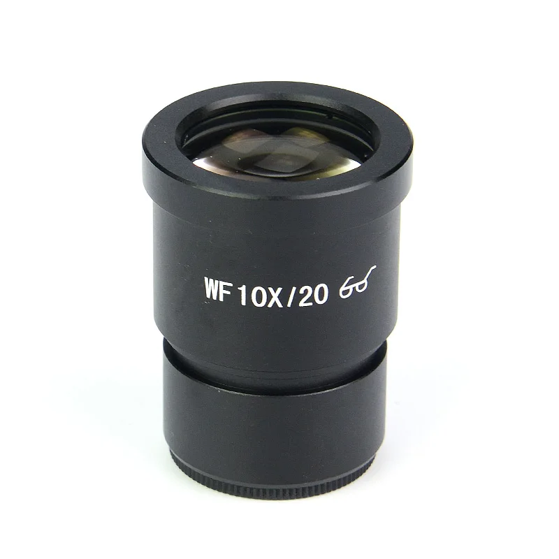 2 PCS Wide Field Eyepiece WF10X 20mm Microscope Wide Angle Eyepiece 30mm Mounting Interface Eyepiece for Stereo Microscope